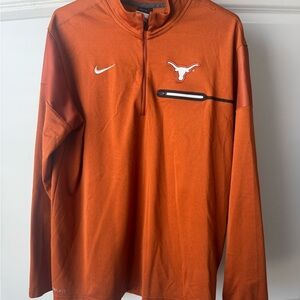 Nike Texas Longhorns Burnt Orange 1/4 Zip Nike Dri-Fit